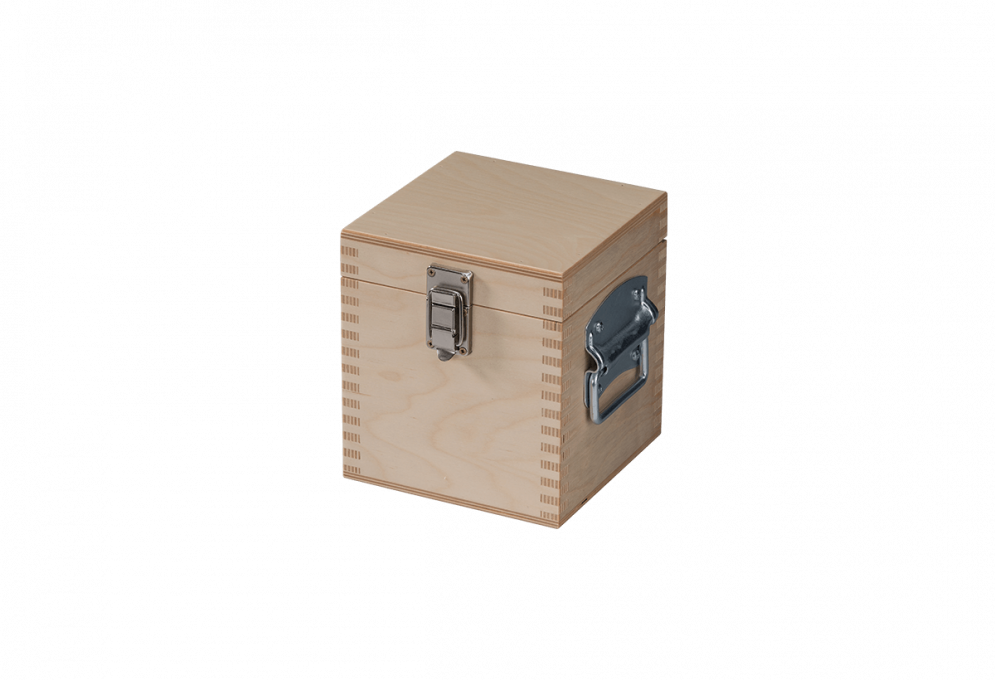 Werkzeigkiste aus Birkensperrholz, mit geschraubtem Verschluss, Modell: Kistengriff