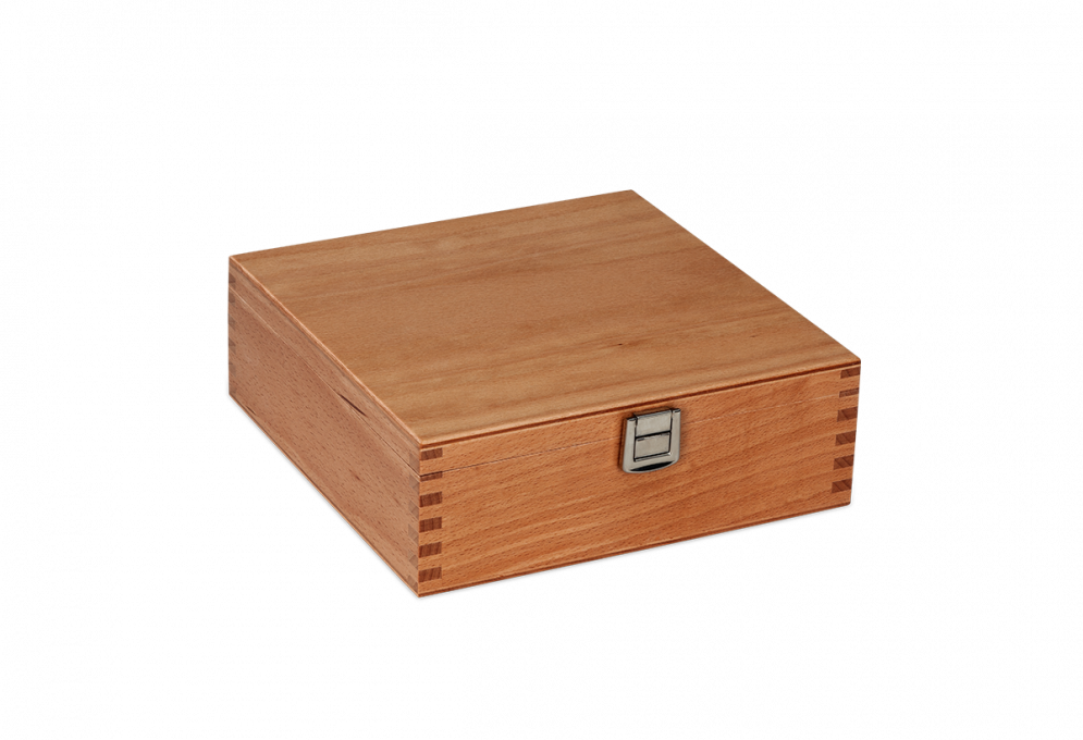 lacquered wooden toolbox