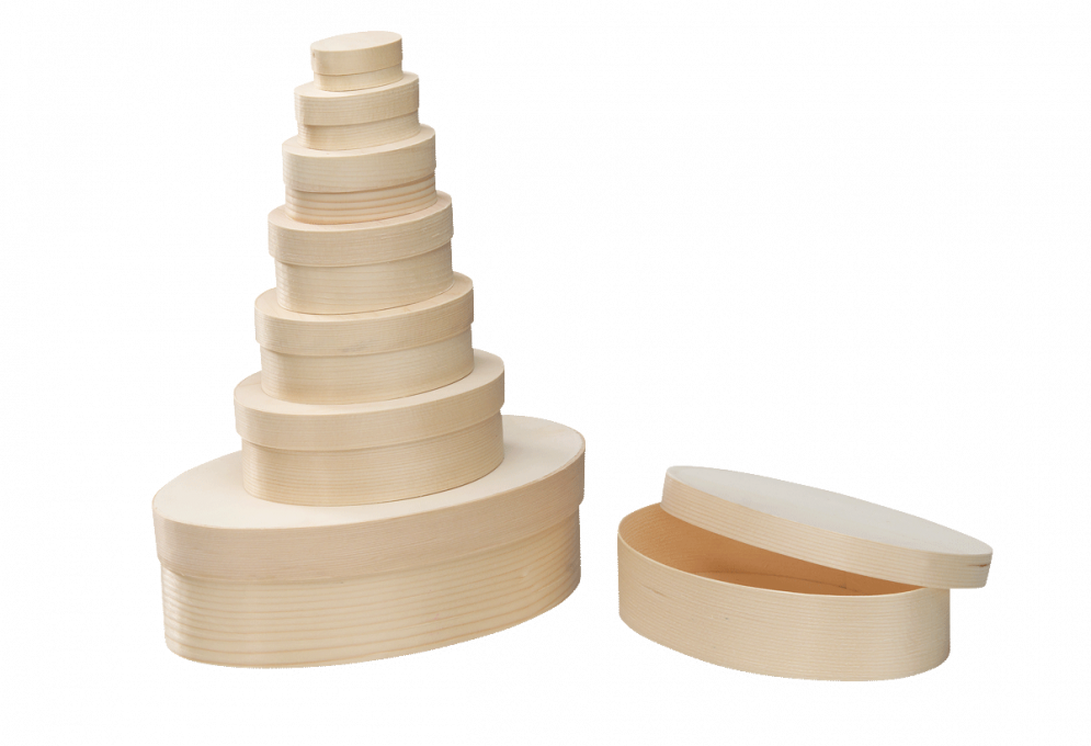 oval shaped tin in different sizes