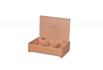 Tea dispenser with beech dividers