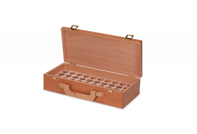 Holzkoffer mit Einsatz für ätherische Öle