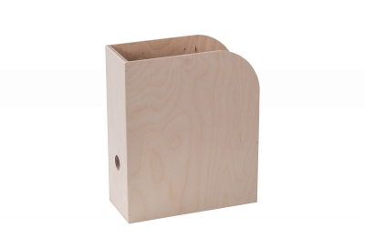 Büroordner aus hellem Holz