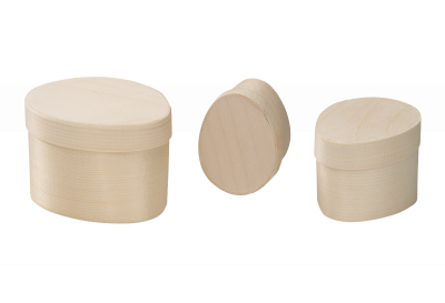 Ovoid chip tin in different sizes