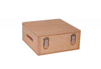 Werkzeugkiste für schwere Inhalte aus Birke, mit Metallverschluss