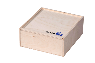 Geschenkbox mit Siebdruck und Schiebedeckel von Scheffauer-Holzwaren