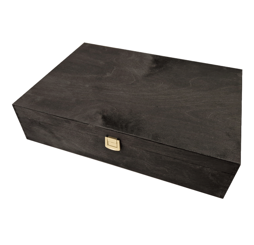 Edle Outlet Holzkiste mit Klappdeckel